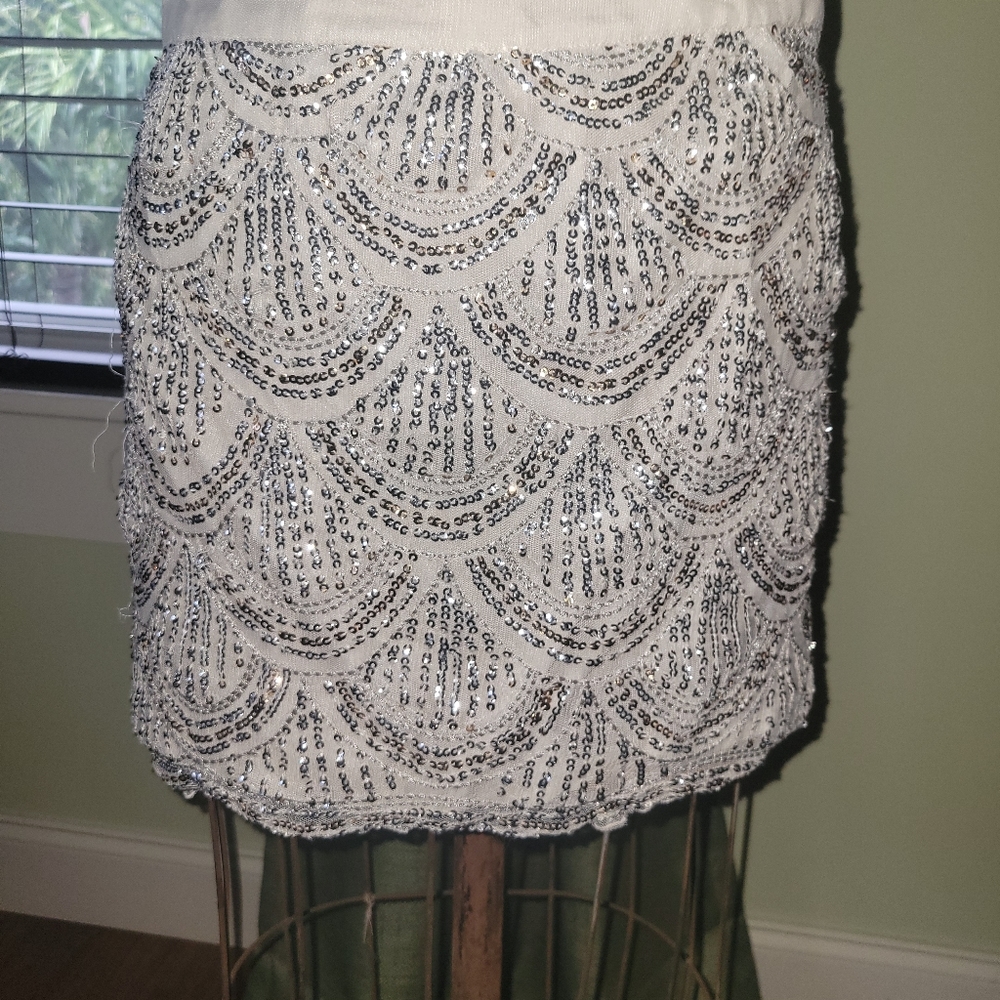 Sequined Holiday Skirt